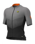 ALÉ Kurzarm Fahrradtrikot - DELTA - Grau/Orange/Schwarz