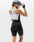 ALÉ Ärmelloses Fahrradtrikot - COLOR BLOCK LADY - Weiß/Schwarz
