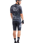 ALÉ Kurzarm Fahrradtrikot - SKULL - Weiß/Schwarz