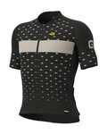 ALÉ Kurzarm Fahrradtrikot - STARS - Schwarz/Grau