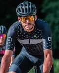 ALÉ Kurzarm Fahrradtrikot - STARS - Schwarz/Grau
