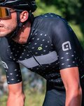 ALÉ Kurzarm Fahrradtrikot - STARS - Schwarz/Grau