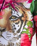 ALÉ Kurzarm Fahrradtrikot - TIGER LADY - Rosa/Grün