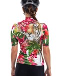 ALÉ Kurzarm Radtrikot und Shorts - TIGER LADY - Rosa/Grün