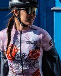 ALÉ Kurzarm Fahrradtrikot - SKULL LADY - Rosa