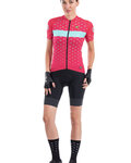 ALÉ Kurzarm Fahrradtrikot - STARS LADY - Rosa/Türkis