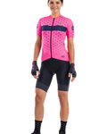 ALÉ Kurzarm Fahrradtrikot - STARS LADY - Rosa