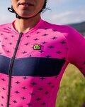 ALÉ Kurzarm Fahrradtrikot - STARS LADY - Rosa