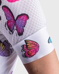 ALÉ Kurzarm Fahrradtrikot - BUTTERFLY LADY - Weiß