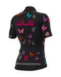 ALÉ Kurzarm Radtrikot und Shorts - BUTTERFLY LADY - Schwarz/mehrfarbig