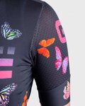 ALÉ Kurzarm Fahrradtrikot - BUTTERFLY LADY - Schwarz