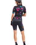 ALÉ Kurzarm Fahrradtrikot - BUTTERFLY LADY - Schwarz