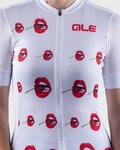ALÉ Kurzarm Fahrradtrikot - SMILE LADY - Weiß