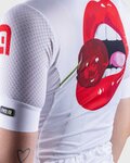 ALÉ Kurzarm Fahrradtrikot - SMILE LADY - Weiß