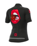 ALÉ Kurzarm Radtrikot und Shorts - SMILE LADY - Rot/Schwarz