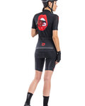 ALÉ Kurzarm Fahrradtrikot - SMILE LADY - Schwarz