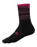 ALÉ Klassische Fahrradsocken - SCANNER - Rosa/Schwarz