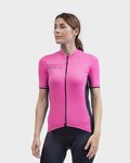 ALÉ Kurzarm Radtrikot und Shorts - COLOR BLOCK LADY - Rosa/Schwarz