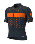 ALÉ Kurzarm Fahrradtrikot - STARS - Grau/Orange