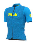 ALÉ Kurzarm Fahrradtrikot - CROSS - Hellblau/Gelb
