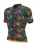 ALÉ Kurzarm Fahrradtrikot - PR-R TATTOO - Rot/Grau/Gelb/Orange/Rosa/Blau/Schwarz