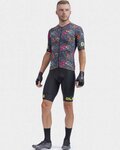 ALÉ Kurzarm Fahrradtrikot - PR-R TATTOO - Rot/Grau/Gelb/Orange/Rosa/Blau/Schwarz