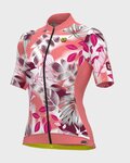 ALÉ Kurzarm Fahrradtrikot - PR-S GARDEN LADY - Rosa/bordeaux/Weiß