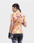 ALÉ Kurzarm Fahrradtrikot - PR-R AMAZZONIA LADY - bordeaux/Rot/Orange/Weiß/Gelb