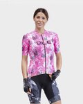 ALÉ Kurzarm Fahrradtrikot - PR-R AMAZZONIA LADY - Weiß/Rosa