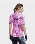 ALÉ Kurzarm Fahrradtrikot - PR-R AMAZZONIA LADY - Weiß/Rosa