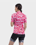 ALÉ Kurzarm Fahrradtrikot - ALÉ SOLID RIDE LADY - Weiß/Rot