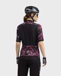 ALÉ Kurzarm Fahrradtrikot - WOODLAND GRAVEL LADY - Rosa/Lila/Schwarz