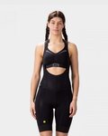 ALÉ Kurze Fahrradhose mit Trägern - VELOCITY PLUS LADY - Schwarz