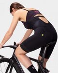 ALÉ Kurze Fahrradhose mit Trägern - VELOCITY PLUS LADY - Schwarz