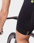 ALÉ Kurze Fahrradhose mit Trägern - VELOCITY PLUS LADY - Schwarz