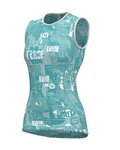 ALÉ Ärmelloses Fahrrad-Shirt - BREAK LADY - Hellblau