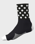ALÉ Klassische Fahrradsocken - BUBBLE - Weiß/Schwarz