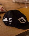 ALÉ Fahrradmütze - COTTON - Schwarz/Weiß