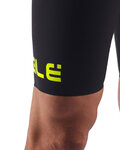 ALÉ Kurze Fahrradhose mit Trägern - PRO RACE - Schwarz/Gelb