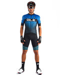 ALÉ Kurzarm Fahrradtrikot - HEXA - Schwarz/Blau