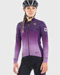 ALÉ Langarm Fahrradtrikot für den Winter - BULLET LADY WINTER - Lila