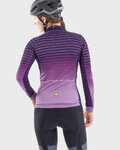 ALÉ Langarm Fahrradtrikot für den Winter - BULLET LADY WINTER - Lila
