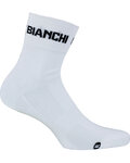 BIANCHI MILANO Klassische Fahrradsocken - ASFALTO - Weiß