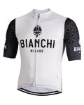 BIANCHI MILANO Kurzarm Fahrradtrikot - PEDASO - Schwarz/Weiß