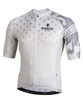 BIANCHI MILANO Kurzarm Fahrradtrikot - SAVIGNANO - Beige/Grau