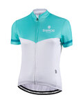 BIANCHI MILANO Kurzarm Fahrradtrikot - GINOSA LADY - Blau/Weiß