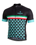 BIANCHI MILANO Kurzarm Fahrradtrikot - CODIGORO - Schwarz