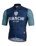 BIANCHI MILANO Kurzarm Fahrradtrikot - DAVOLI - Blau/Türkis