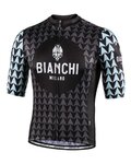 BIANCHI MILANO Kurzarm Fahrradtrikot - MASSARI - Schwarz/Hellblau