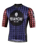 BIANCHI MILANO Kurzarm Fahrradtrikot - MASSARI - Blau/Rosa